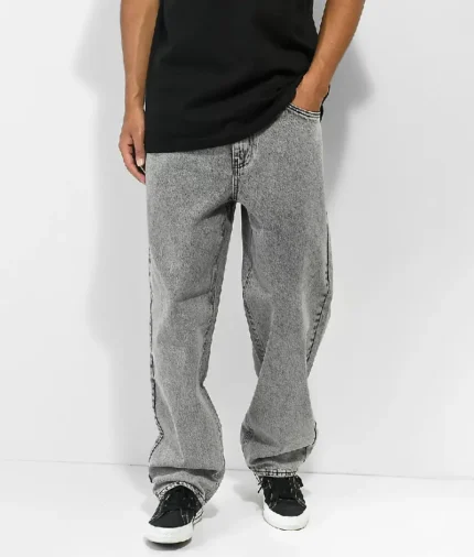 Empyre Loose Fit Scramble Grey Skate Jeans